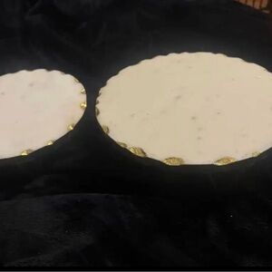 Elegant White and Gold risers